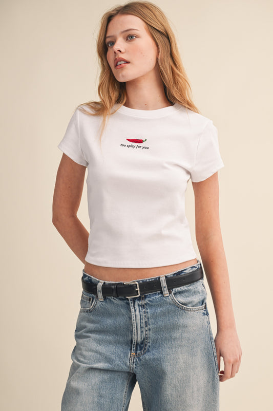 Too Spicy For You Baby Tee