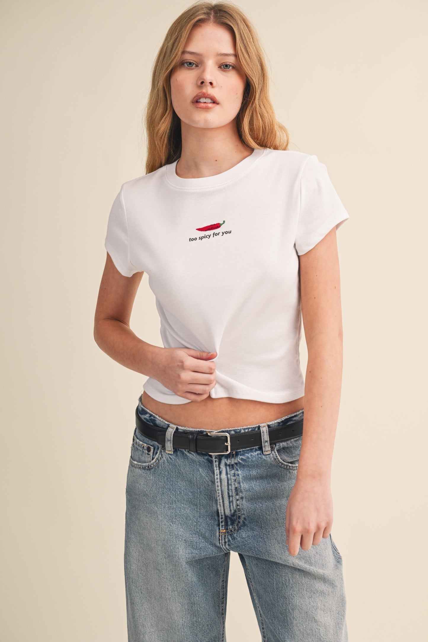 Too Spicy For You Baby Tee