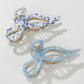 Sabrina Coastal Large Ribbon Metal Bow Claw Clip