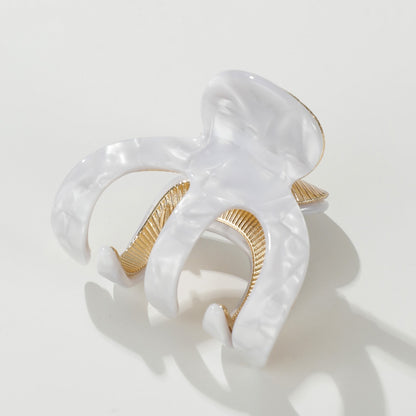 Jade Coastal Small Octopus Metal Claw Clip