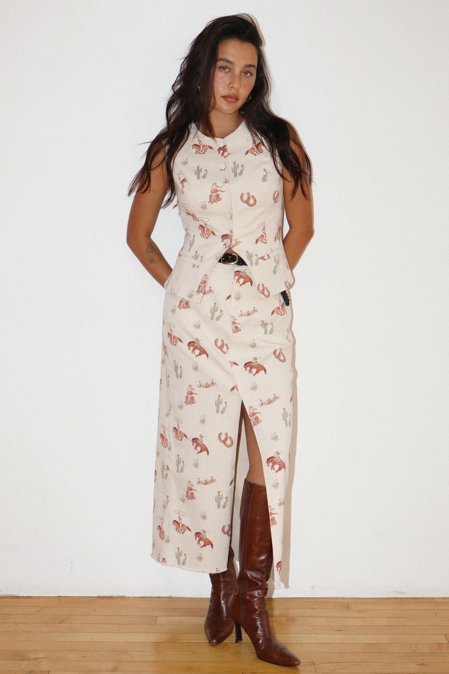 Lucky Girl Western Skirt