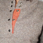 Birdie Two-Tone Snap Collar Sweater