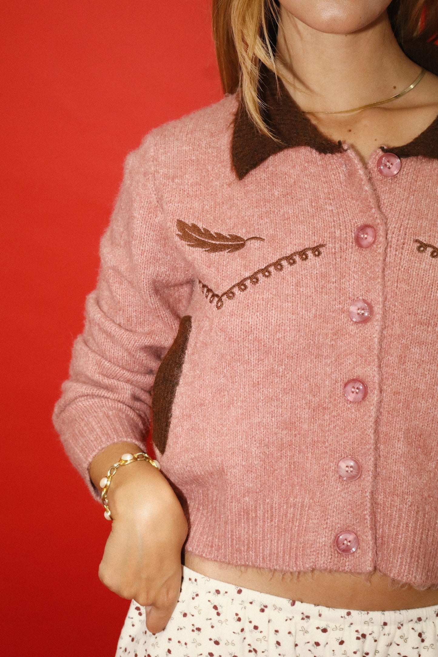 Bella Feathered Cardigan