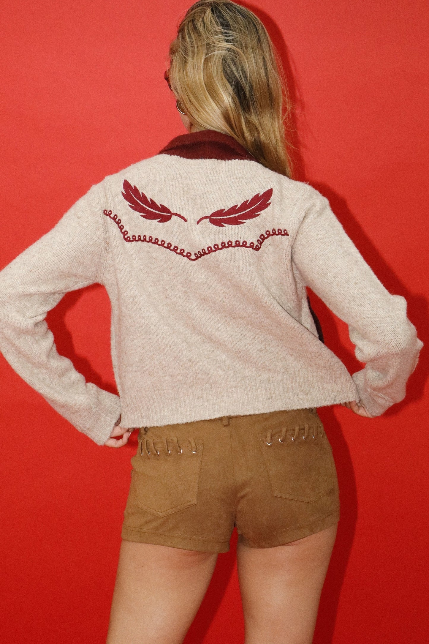 Bella Feathered Cardigan