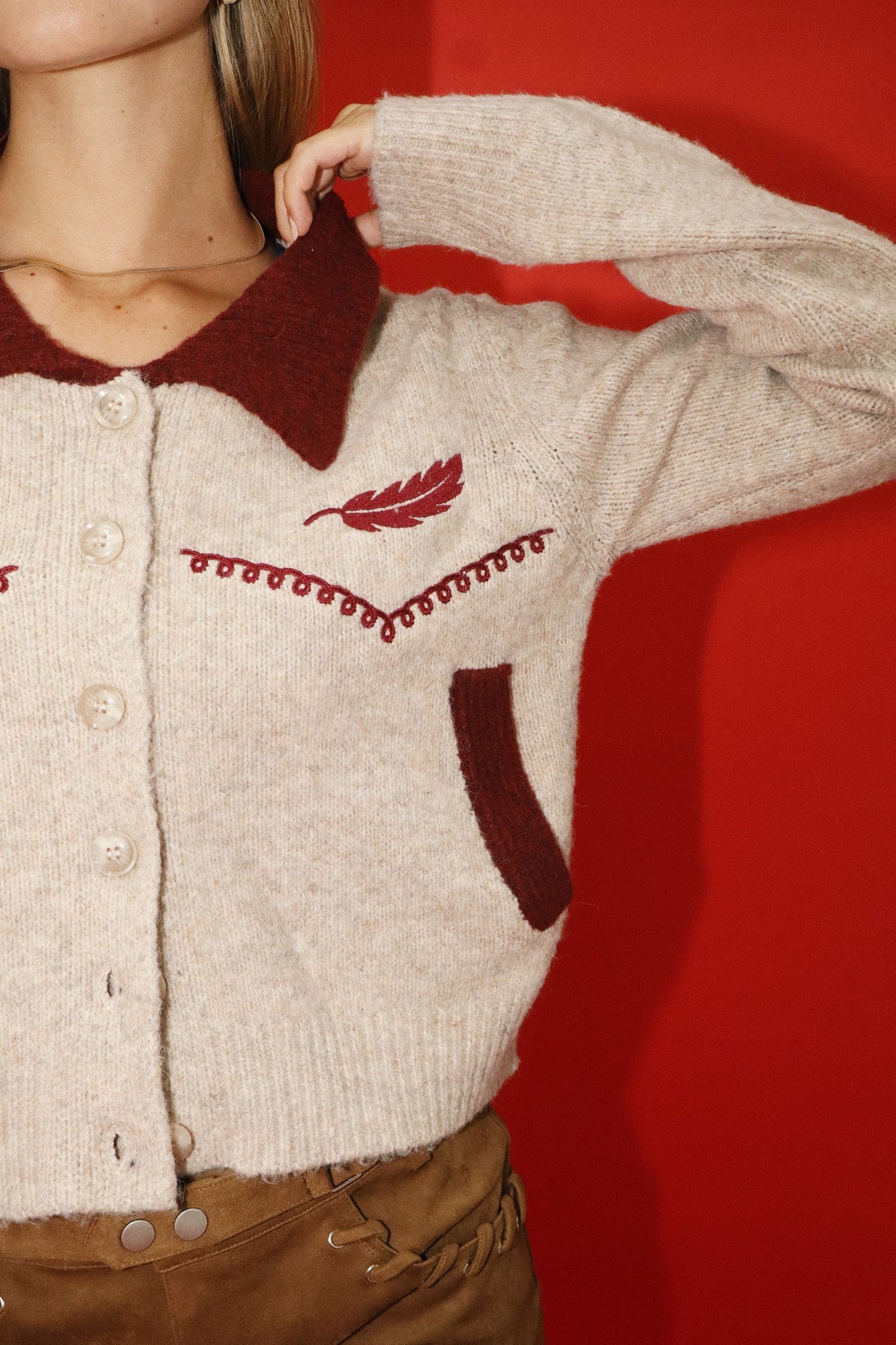 Bella Feathered Cardigan