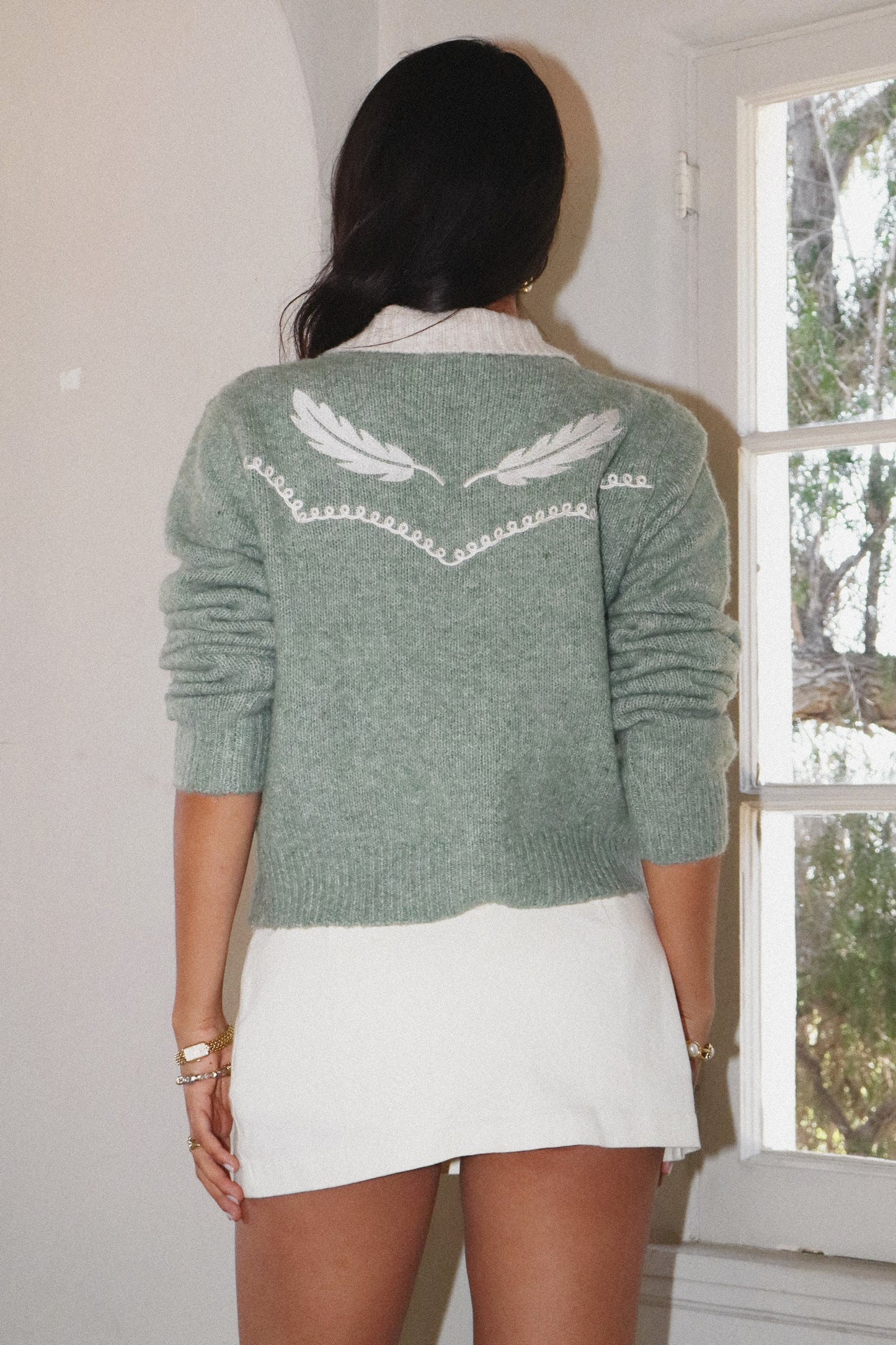 Bella Feathered Cardigan
