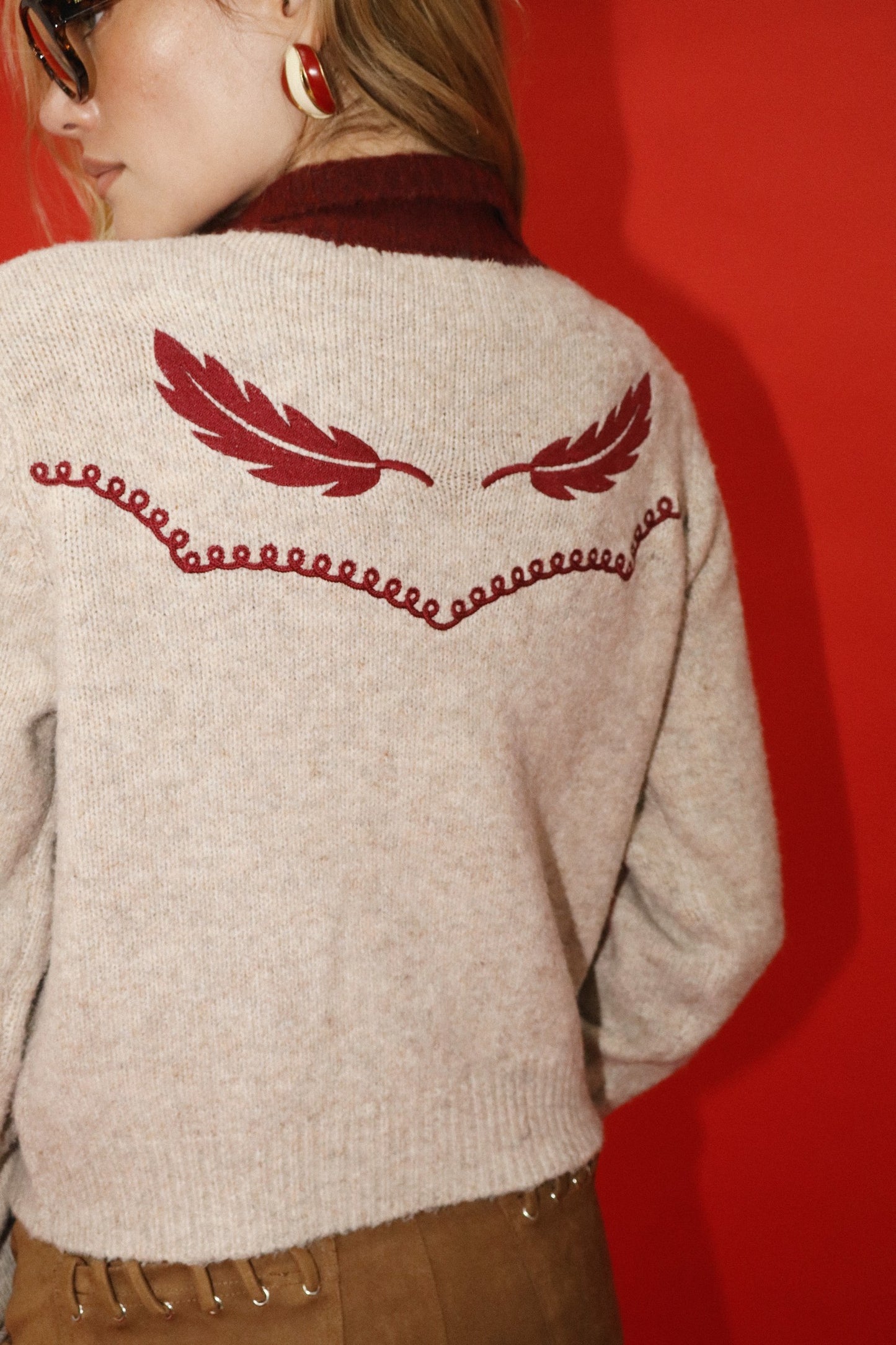 Bella Feathered Cardigan
