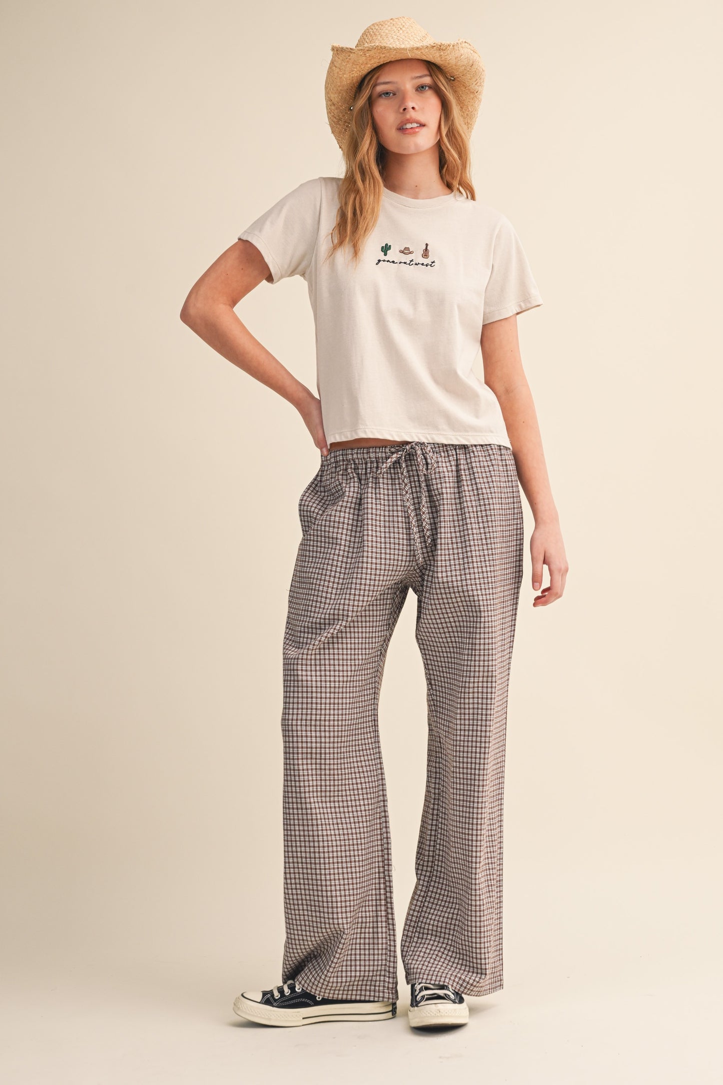 Gone Out West Embroidery Tee