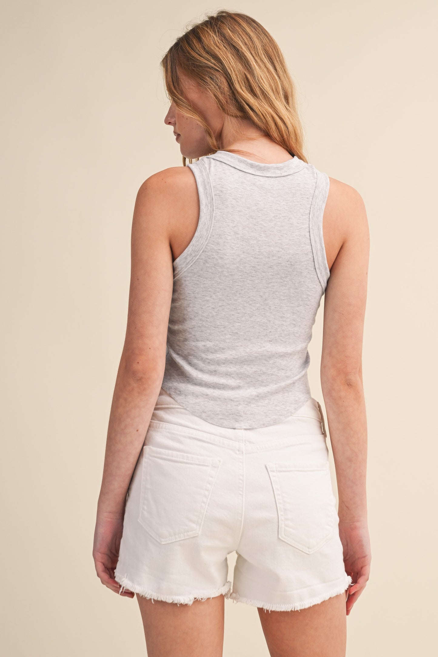 Let's Get Spritzy Ribbed Tank Top