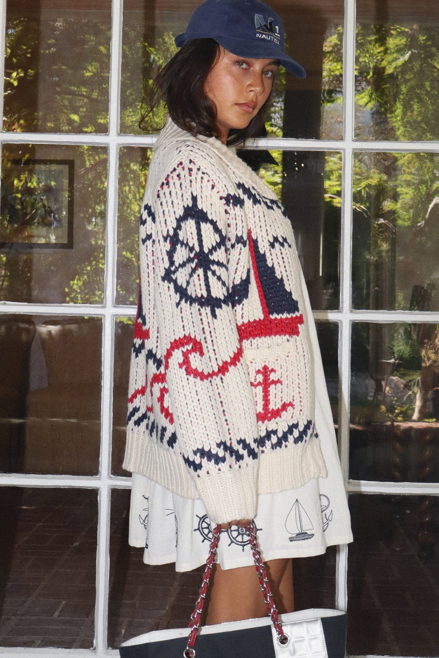 Mallorca Sailboat Cardigan