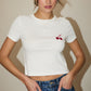 Aliya Embroidered Cherry Baby Tee