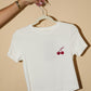 Aliya Embroidered Cherry Baby Tee