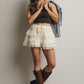 Ella Eyelet Ruffle Shorts