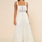 Marina Embroidered Wide Leg Jumpsuit