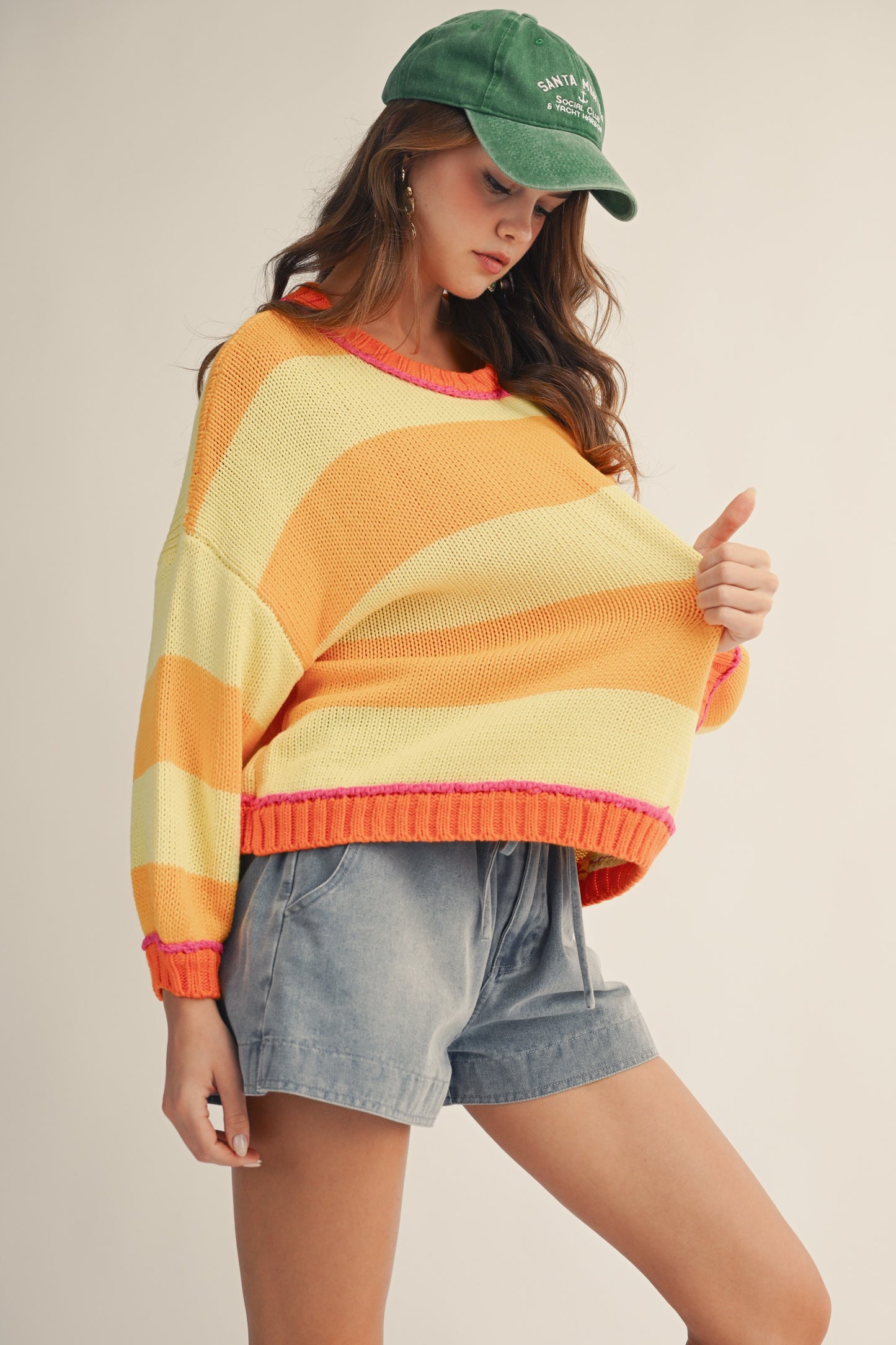 Sunset Striped Sweater