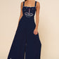 Marina Embroidered Wide Leg Jumpsuit