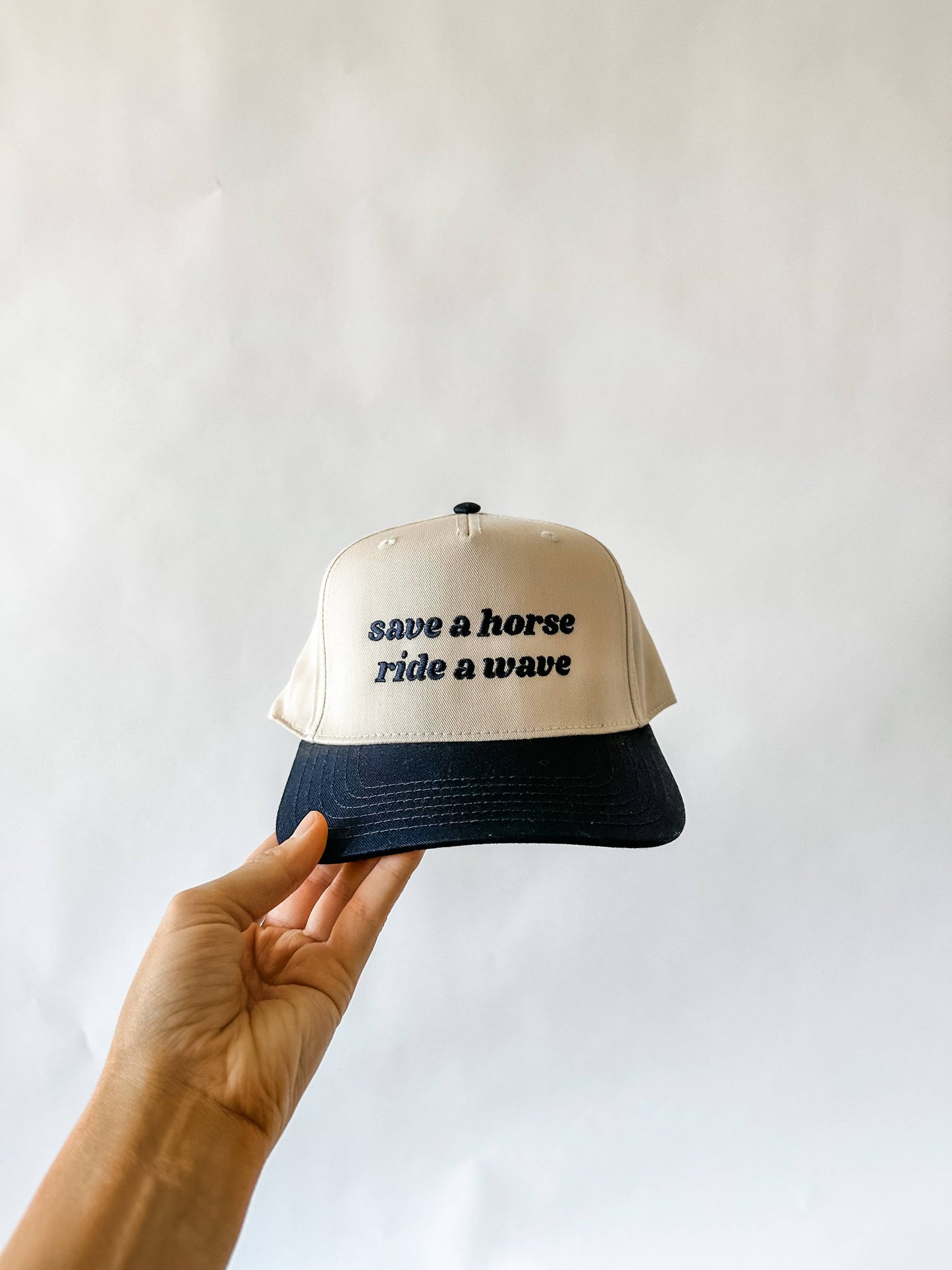 Save A Horse Ride A Wave Canvas Trucker Hat