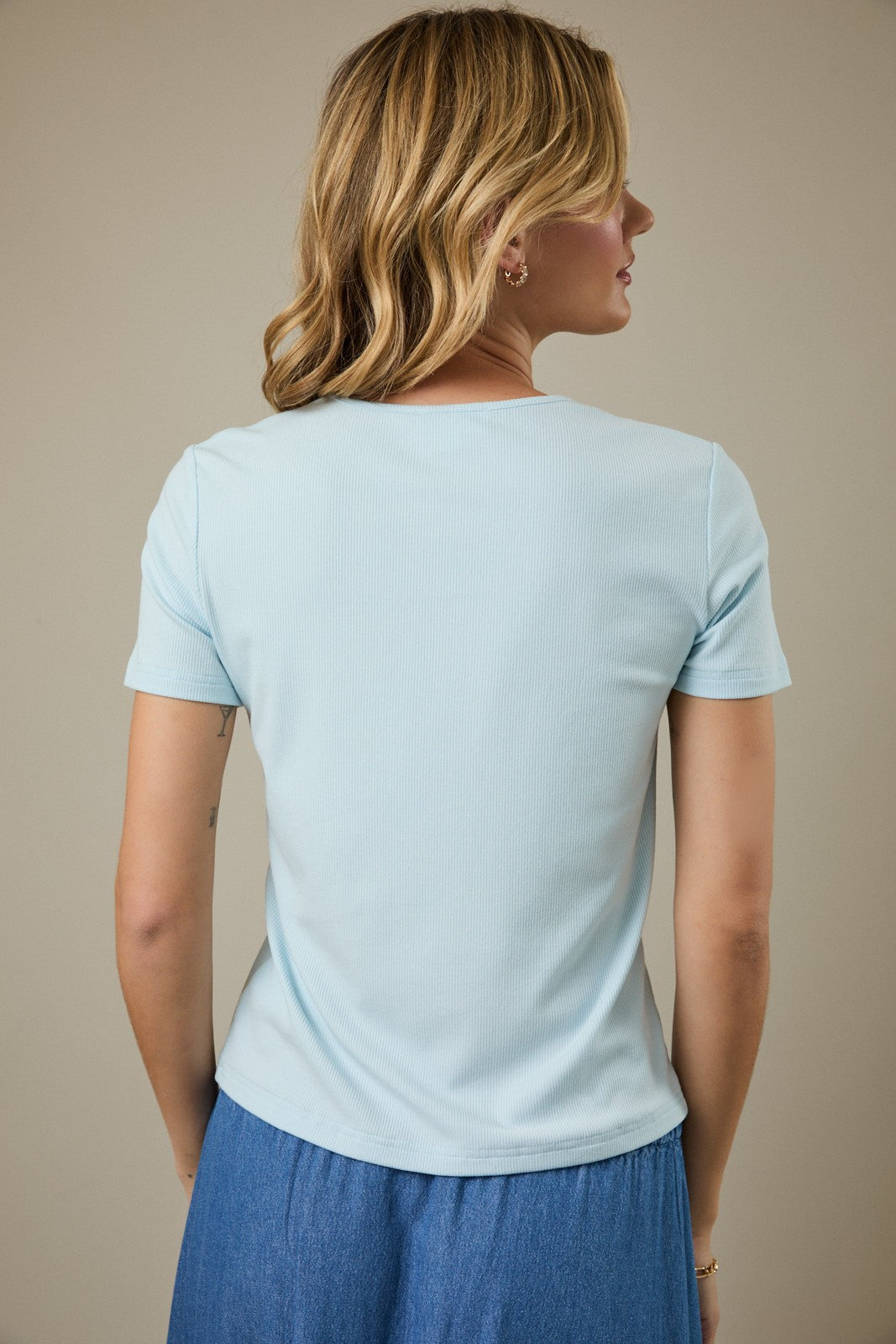 Seaside Muse Embroidered Tee
