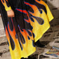 Heatwave Flame Mesh Dress