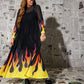 Heatwave Flame Mesh Dress