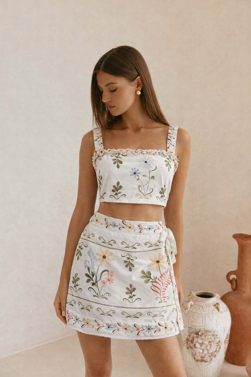 Rayne Floral Ruffle Top