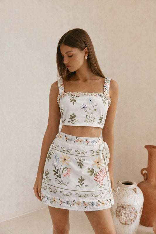 Rayne Floral Wrap Skirt