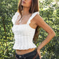 Layette Poplin Cropped Top