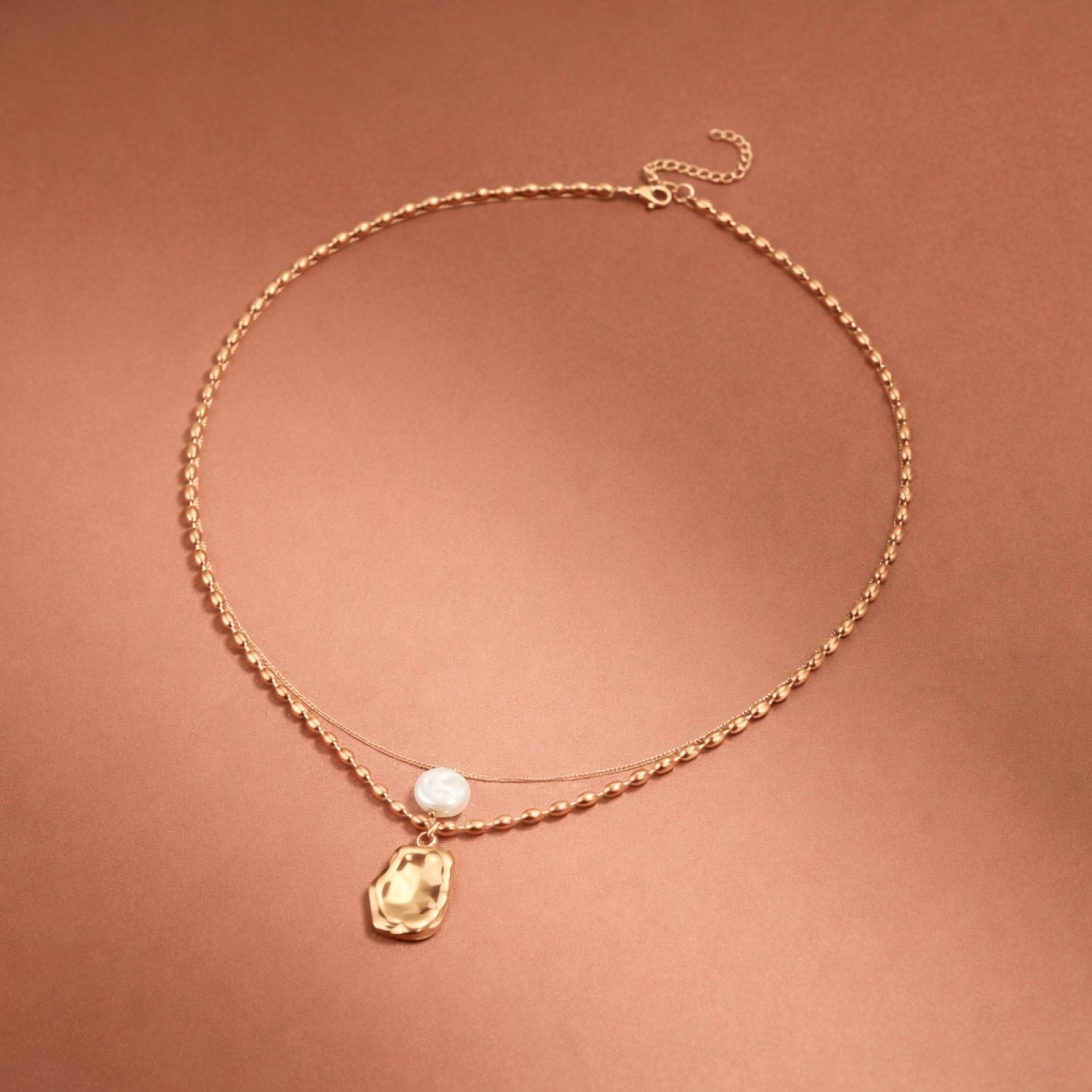 Angie Layered Pearl Necklace