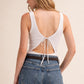 Pretty Girls Drink Matcha Open Back Tank Top
