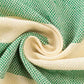 Green Striped Cotton Turkish Beach Towel