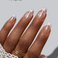 White Flower French Soft Gel Press-On Nails