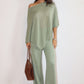 Millie Wide Leg Drawstring Pants