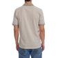 Owen Jacquard Short Sleeve Ribbed Polo - Tan