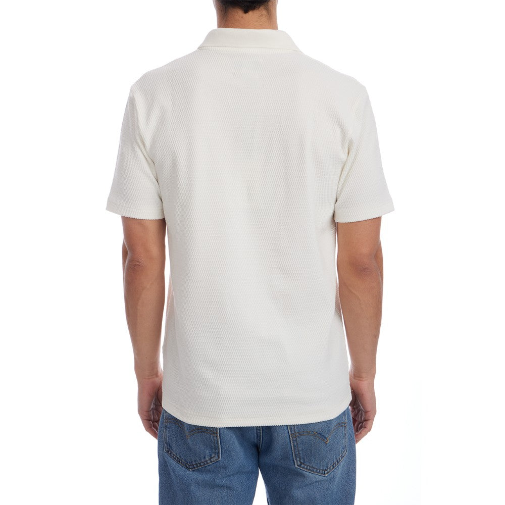 Toby Johnny Collar Waffle Polo