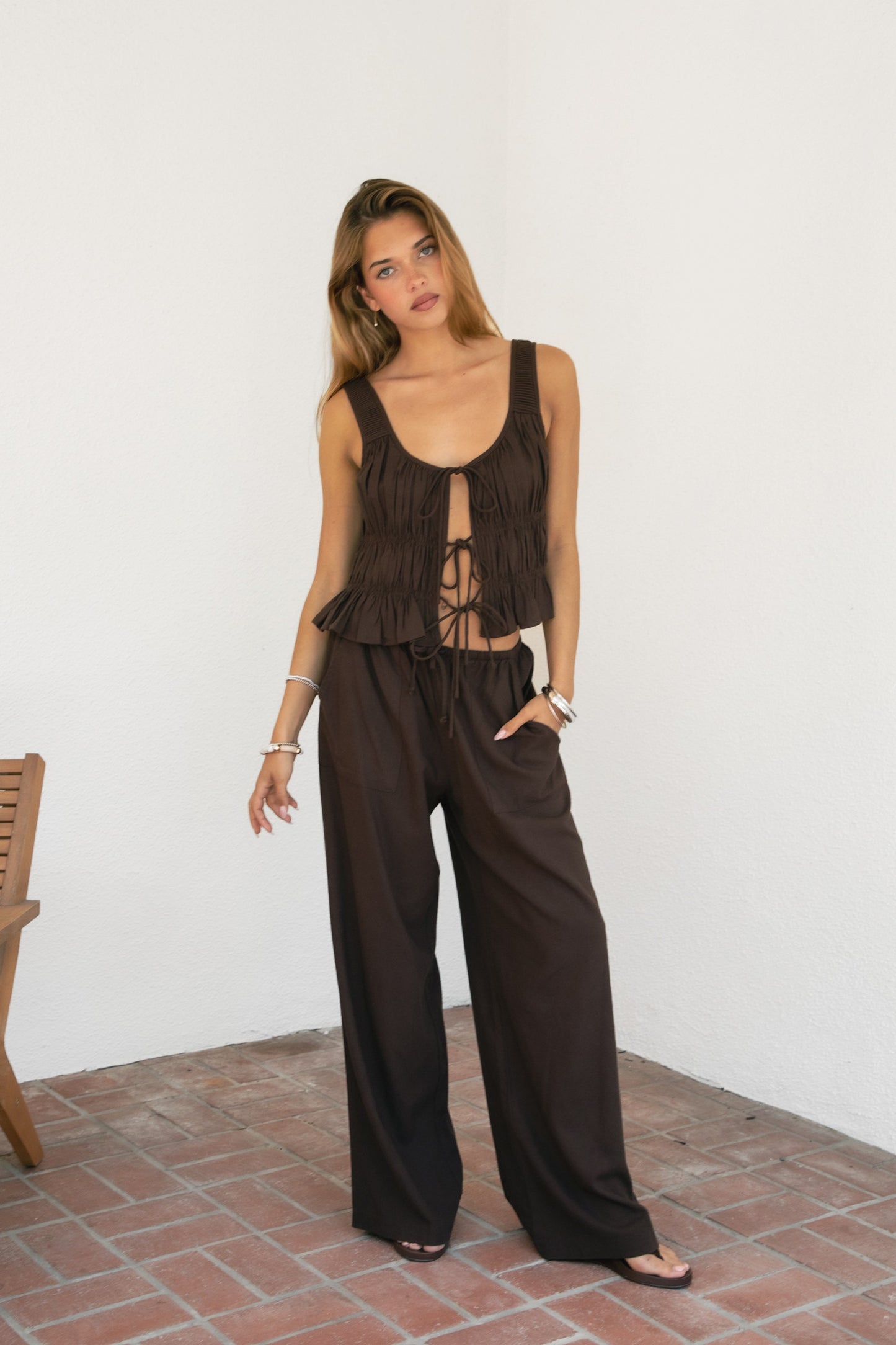 Solstice Drawstring Wide Leg Pants