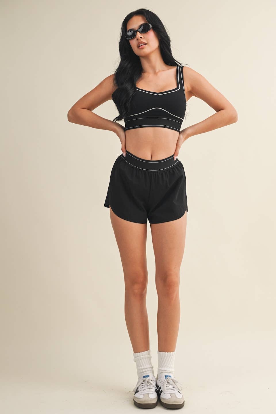 Lily Contrast Thread Sports Bra