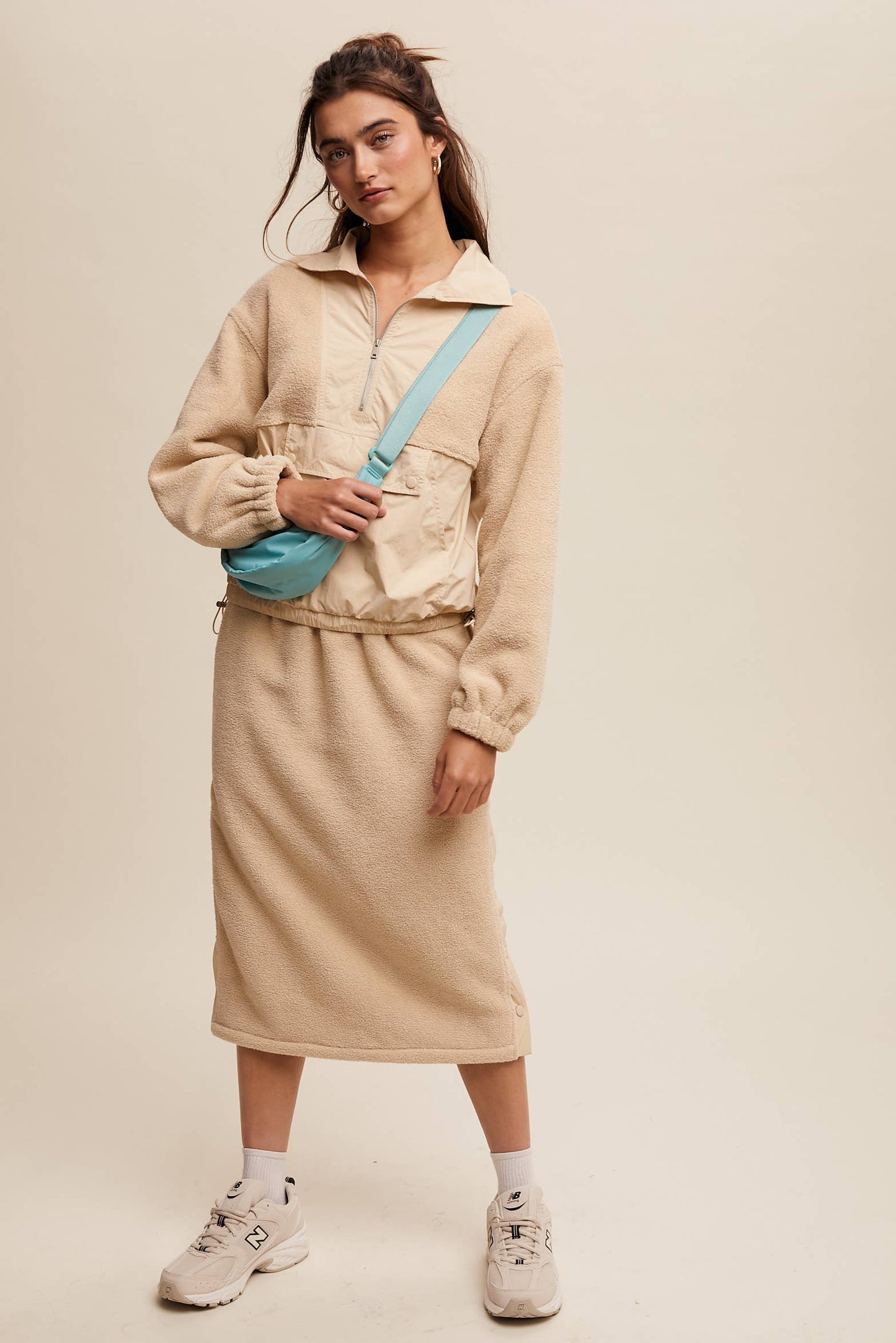Janie Fleece Midi Skirt