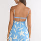 Loren Boat Neck Floral Mini Dress