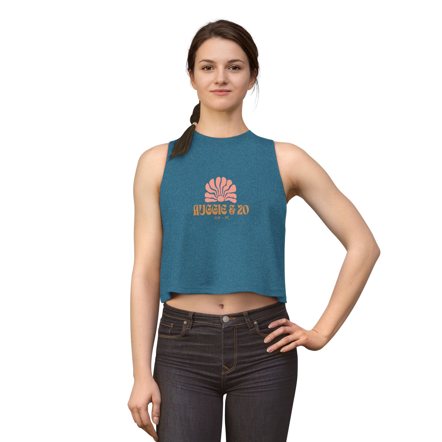 Retro Sun Crop Tank Top