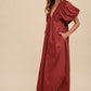 Madeline Midi Dress - Burgundy