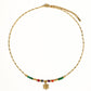 Olimpia 18K Gold Sun Necklace with Beads