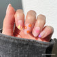 Wild Child Press-On Nails | Short Oval Multicolor Spring