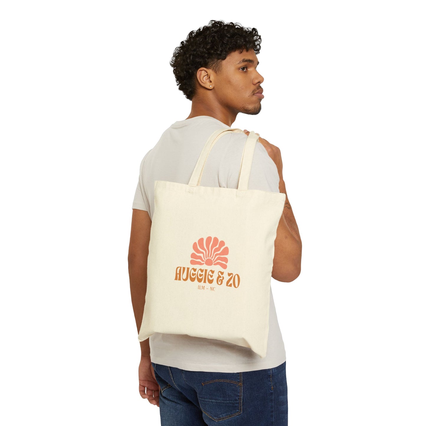 Retro Sun 'Auggie & Zo' Canvas Tote