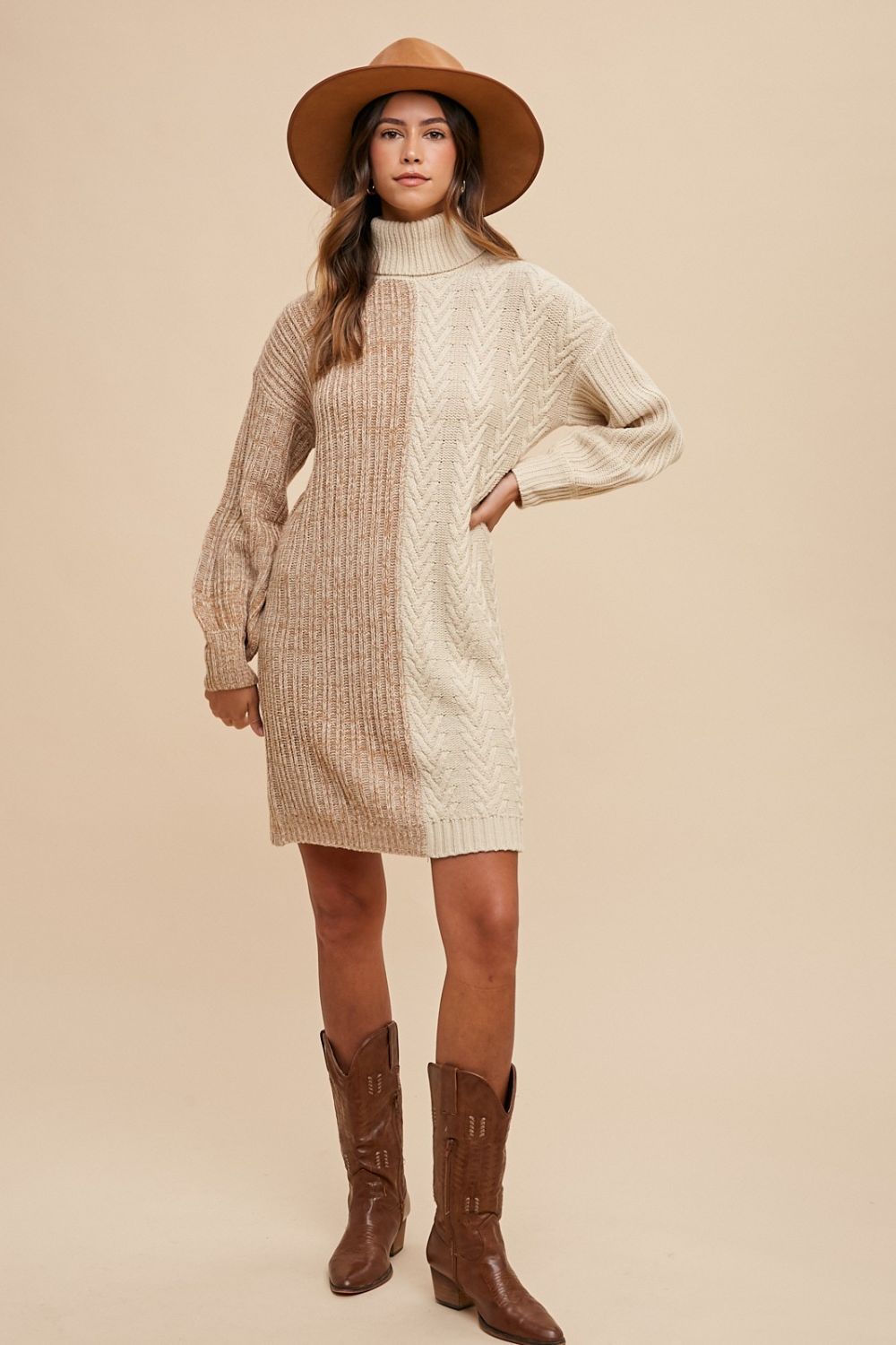 Maddie Turtleneck Sweater Dress