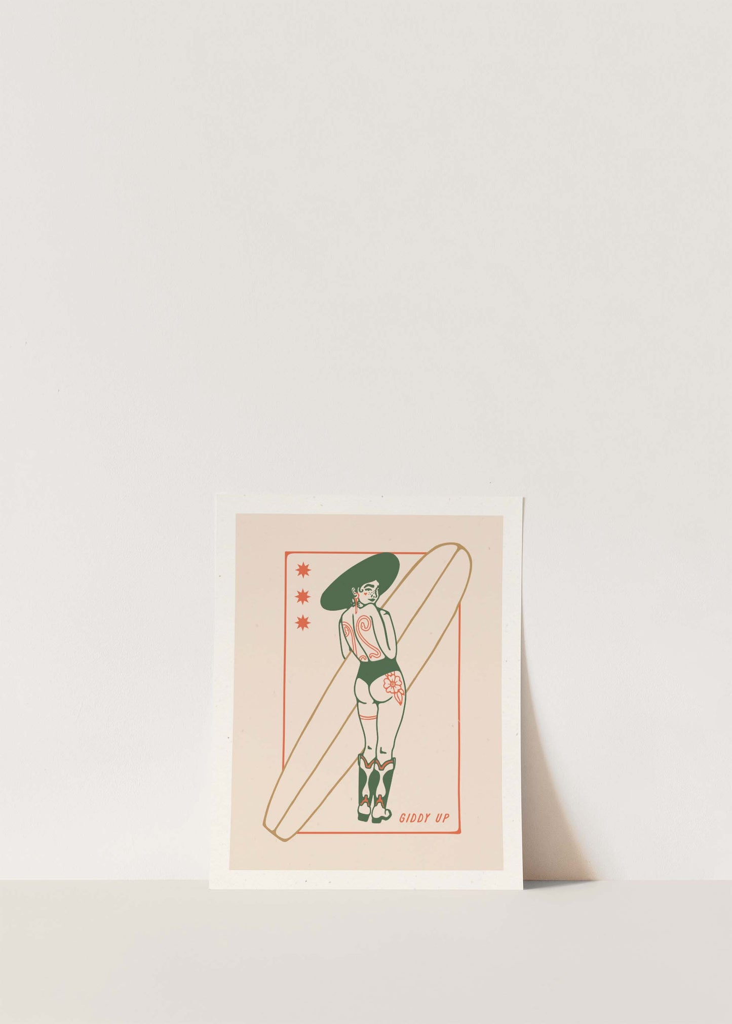 Giddy Up | Coastal Cowgirl Art Print