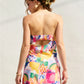 Island Bahamas Strapless Pull On Mini Dress