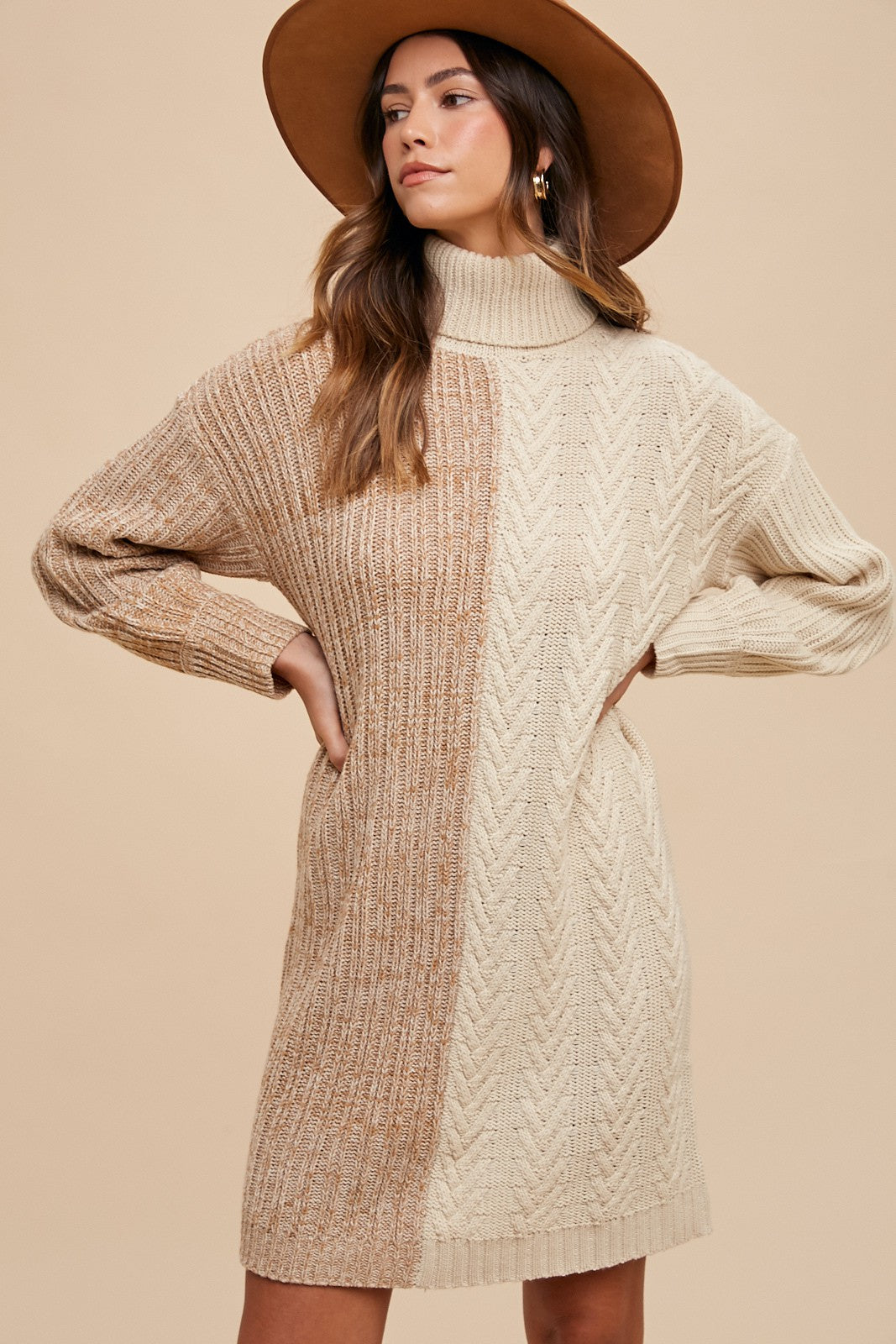 Maddie Turtleneck Sweater Dress