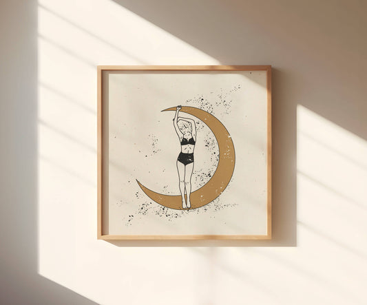 Be Like The Moon Print