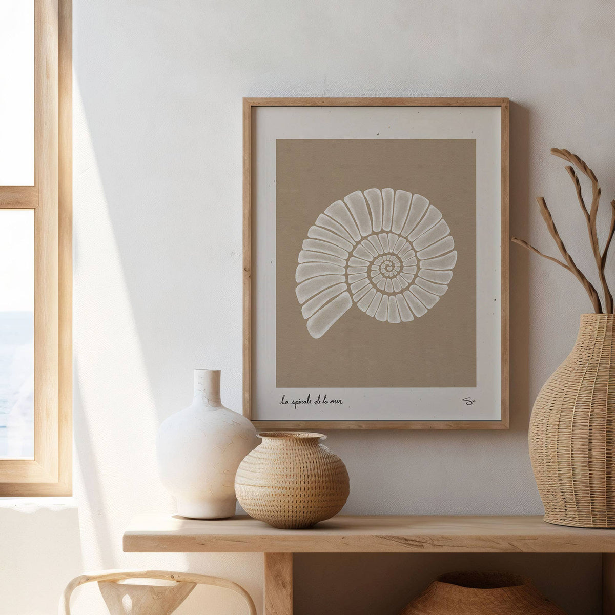 Sea Spiral | Seashell Art Print