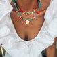 Turquoise Semiprecious Beaded Summer Necklaces